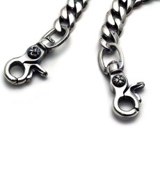 画像3: ArgentGleam / Classic DoubleClip Narrow Walletchain (3)