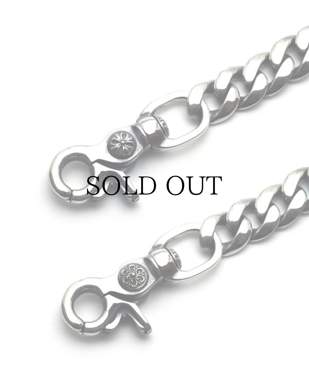 画像2: ArgentGleam / Classic DoubleClip Narrow Walletchain (2)