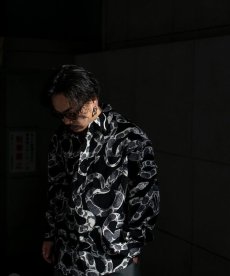 画像11: CALEE(キャリー) / PRINT NEL L/S SH ＜SNAKE PATTERN＞ (11)