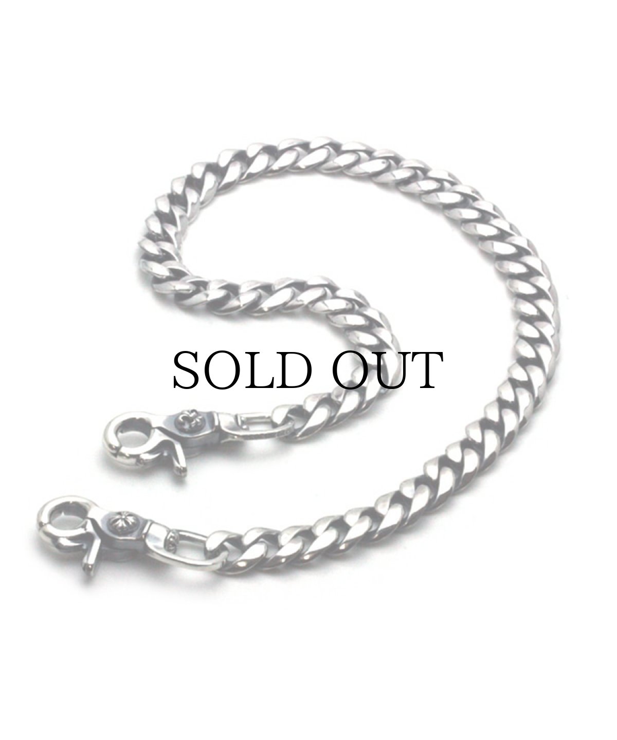 画像1: ArgentGleam / Classic DoubleClip Narrow Walletchain (1)