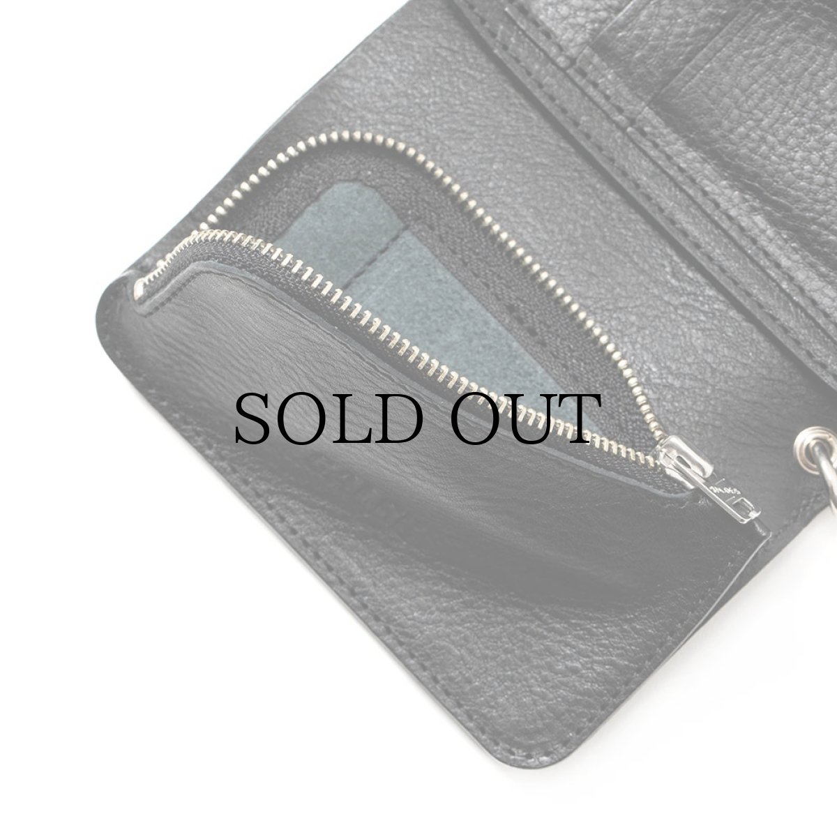 画像7: CALEE(キャリー) / STUDS LEATHER FLAP HALF WALLET (7)