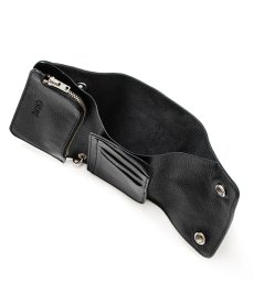 画像6: CALEE(キャリー) / STUDS LEATHER FLAP HALF WALLET (6)