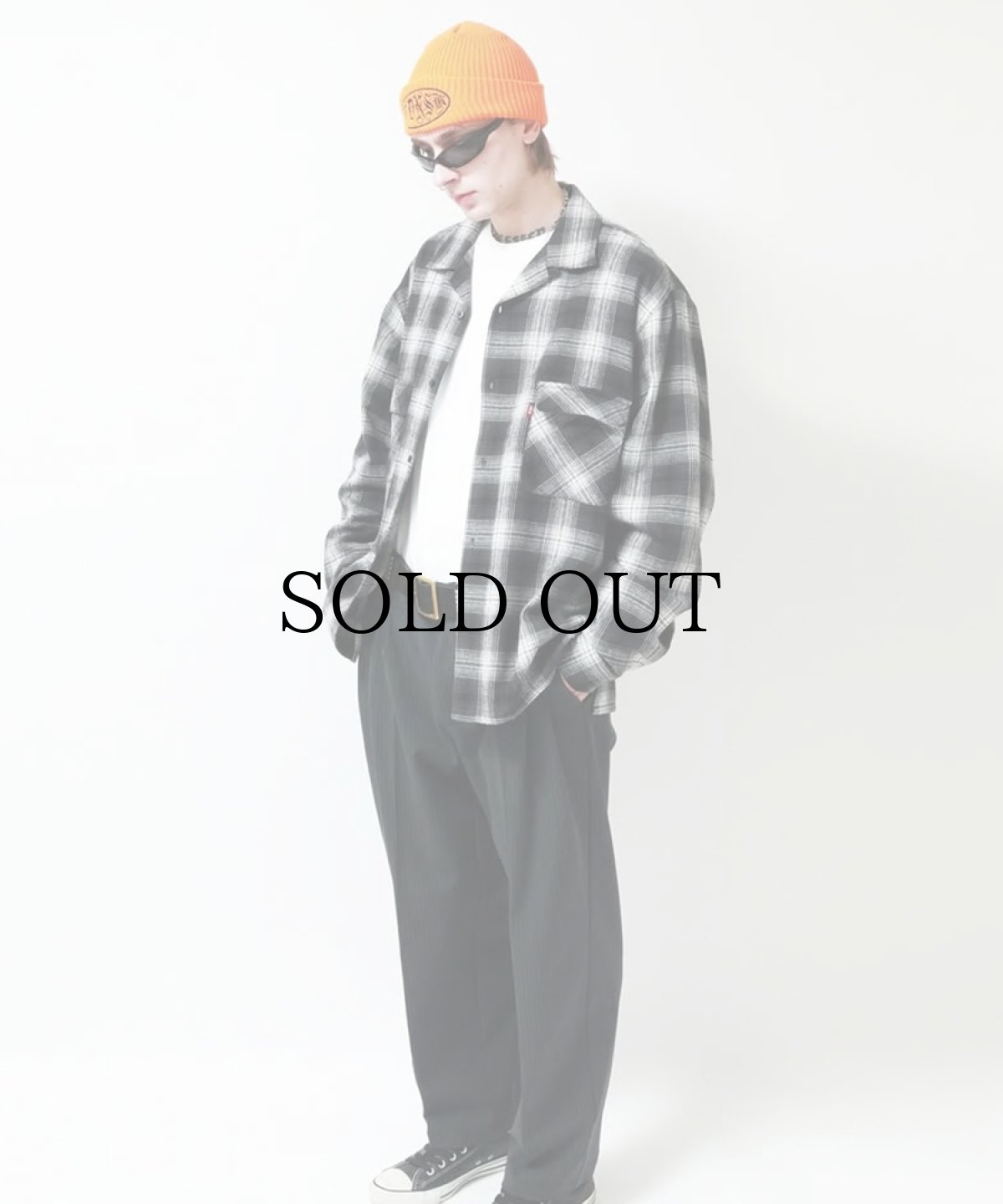 画像4: HIDEANDSEEK(ハイドアンドシーク) / Ombre Check L/S Shirt(25aw) (4)