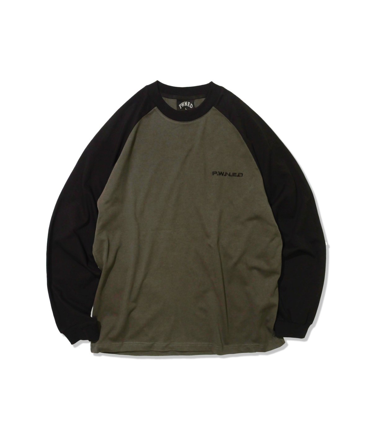 画像2: PWNED(パウンド) / TWO-TONE RAGLAN EMBROIDERY LS TEE (2)