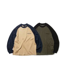 画像1: PWNED(パウンド) / TWO-TONE RAGLAN EMBROIDERY LS TEE (1)