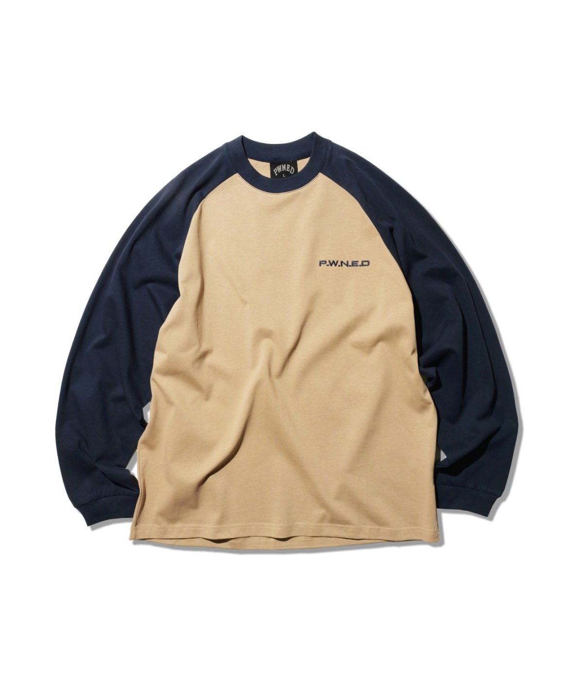 画像4: PWNED(パウンド) / TWO-TONE RAGLAN EMBROIDERY LS TEE (4)