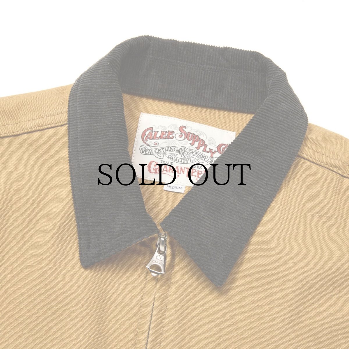 画像4: CALEE(キャリー) / VINTAGE REPRODUCT CORDURY COLLAR DUCK JACKET (4)