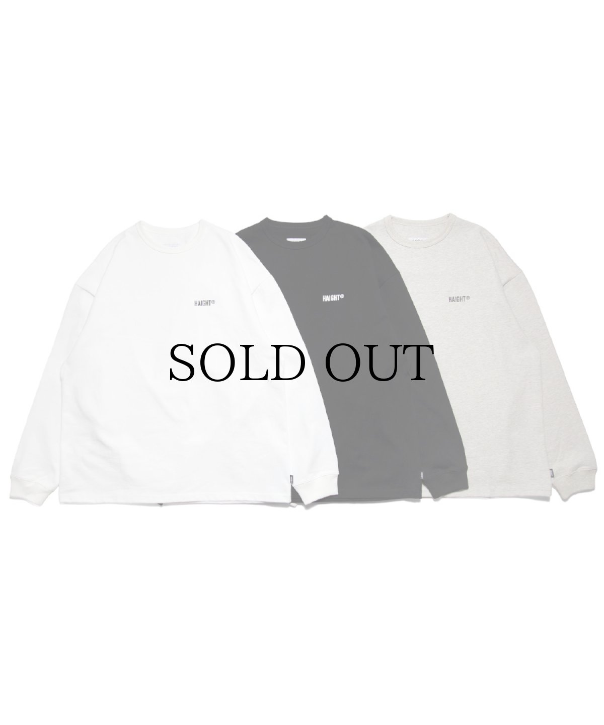 画像1: HAIGHT / HEAVY LS Tee (1)
