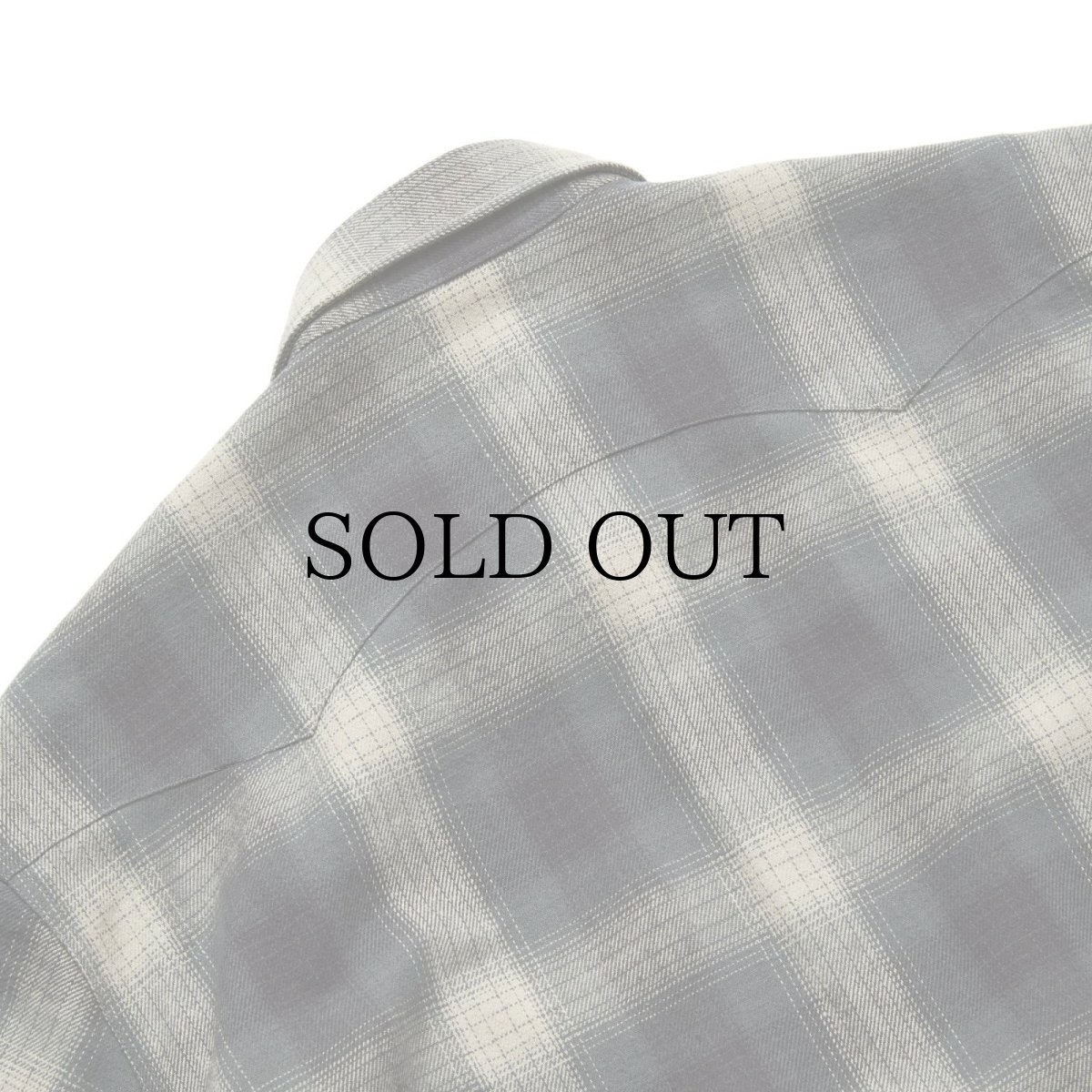 画像8: CALEE(キャリー) / OMBRE CHECK WESTERN L/S SH (8)