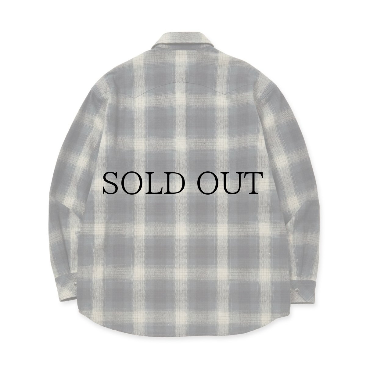 画像3: CALEE(キャリー) / OMBRE CHECK WESTERN L/S SH (3)