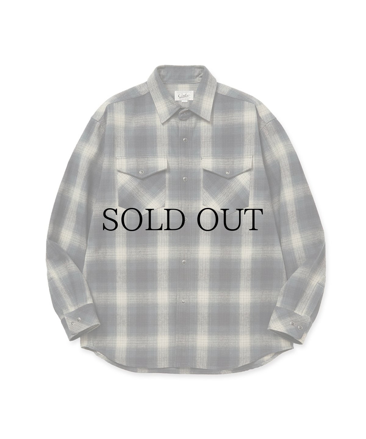 画像2: CALEE(キャリー) / OMBRE CHECK WESTERN L/S SH (2)