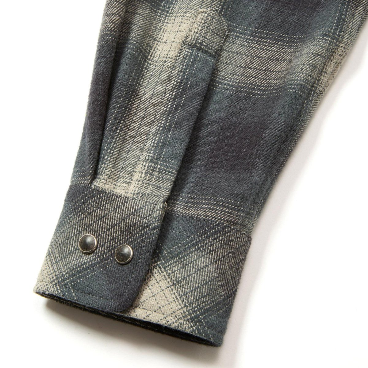 画像7: CALEE(キャリー) / OMBRE CHECK WESTERN L/S SH (7)