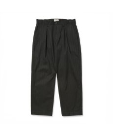画像1: CALEE(キャリー) / PINSTRIPE TUCK WIDE SLACKS (1)