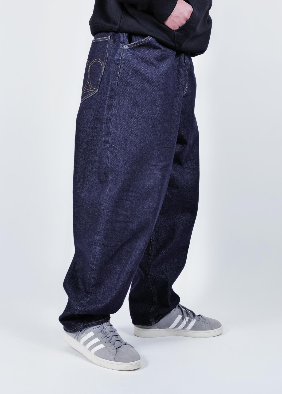 画像9: APPLEBUM(アップルバム) / “Selena” Wide Tapered Denim Pants (One Wash) (9)