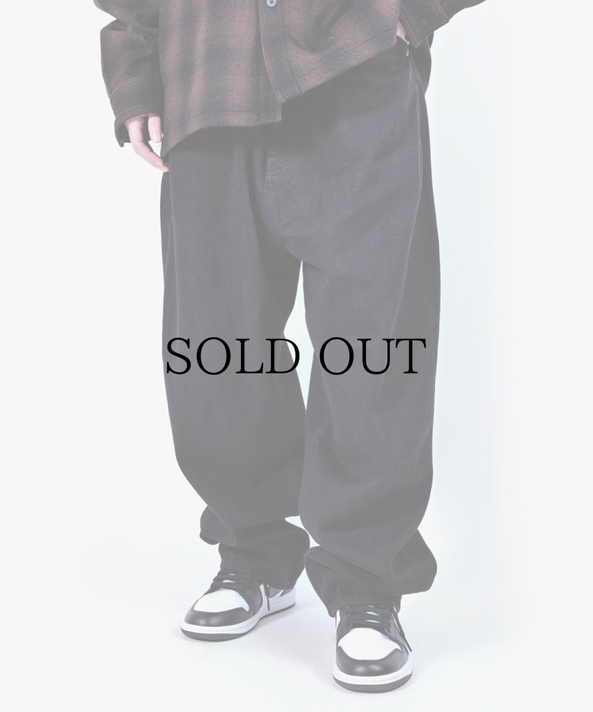 画像3: APPLEBUM(アップルバム) / “Selena” Wide Tapered Denim Pants (Black) (3)