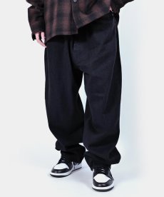 画像3: APPLEBUM(アップルバム) / “Selena” Wide Tapered Denim Pants (Black) (3)