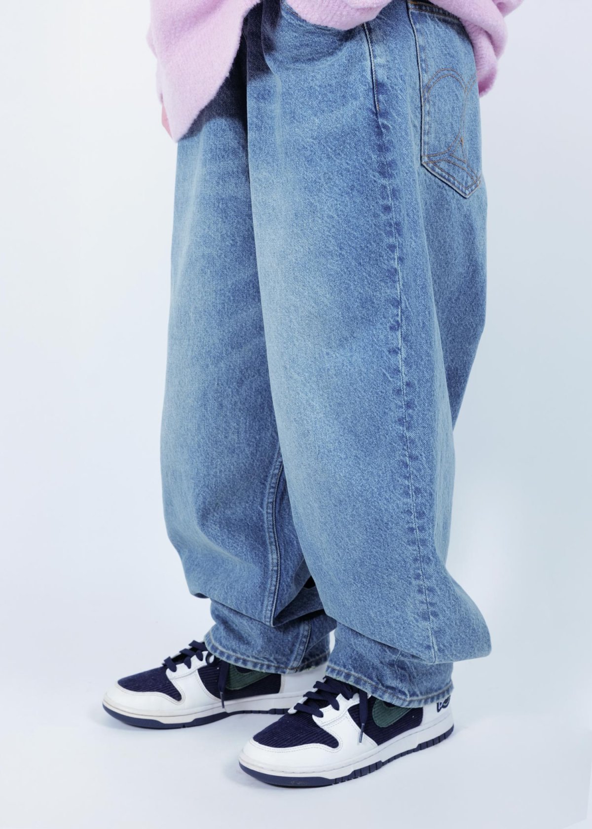 画像4: APPLEBUM(アップルバム) / “Selena” Wide Tapered Denim Pants (Damage) (4)