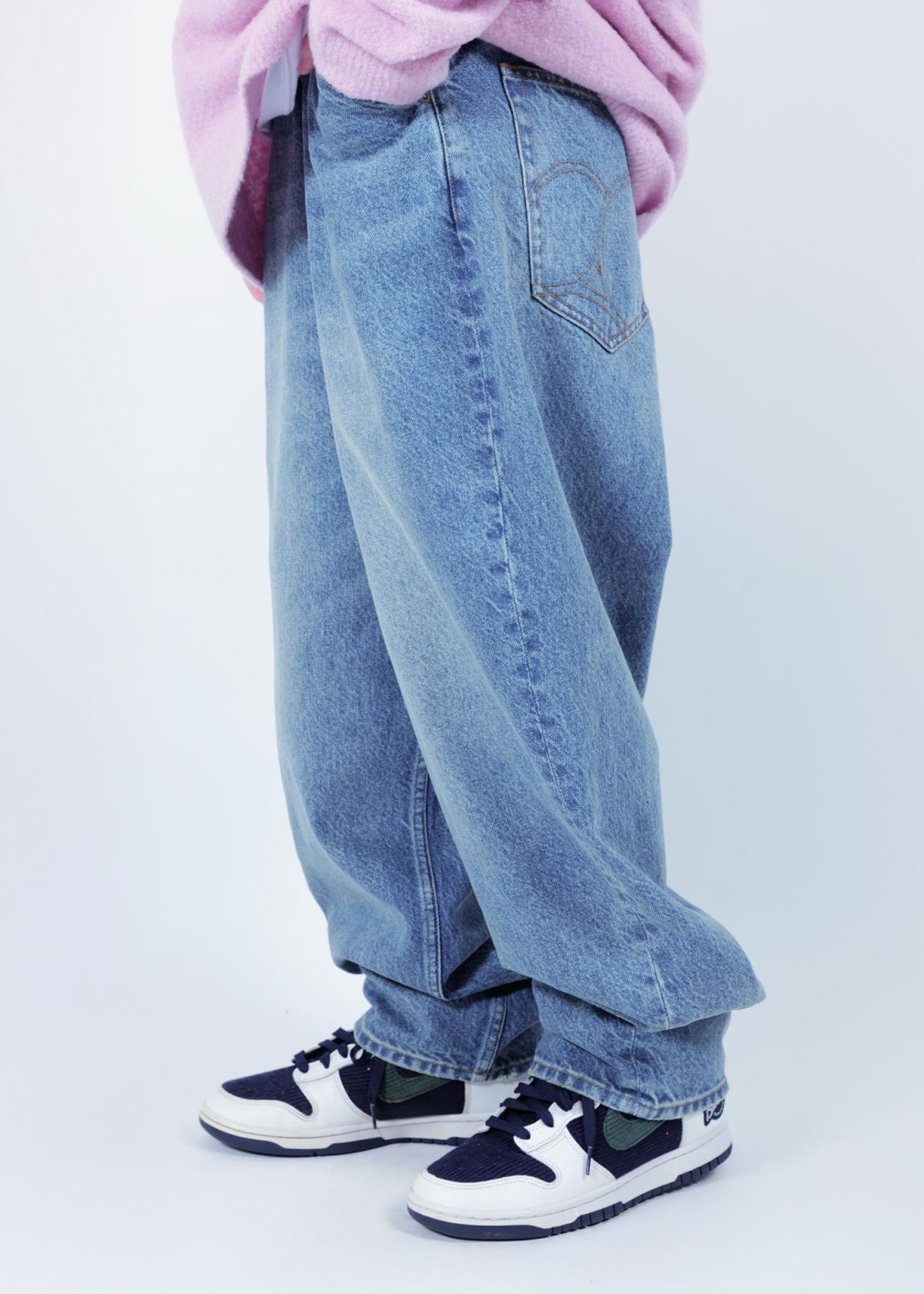 画像5: APPLEBUM(アップルバム) / “Selena” Wide Tapered Denim Pants (Damage) (5)