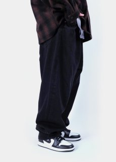 画像9: APPLEBUM(アップルバム) / “Selena” Wide Tapered Denim Pants (Black) (9)