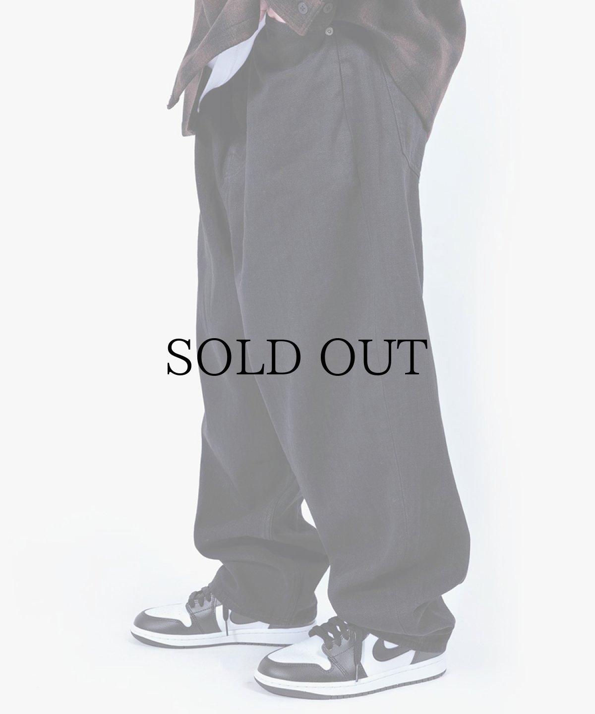 画像4: APPLEBUM(アップルバム) / “Selena” Wide Tapered Denim Pants (Black) (4)