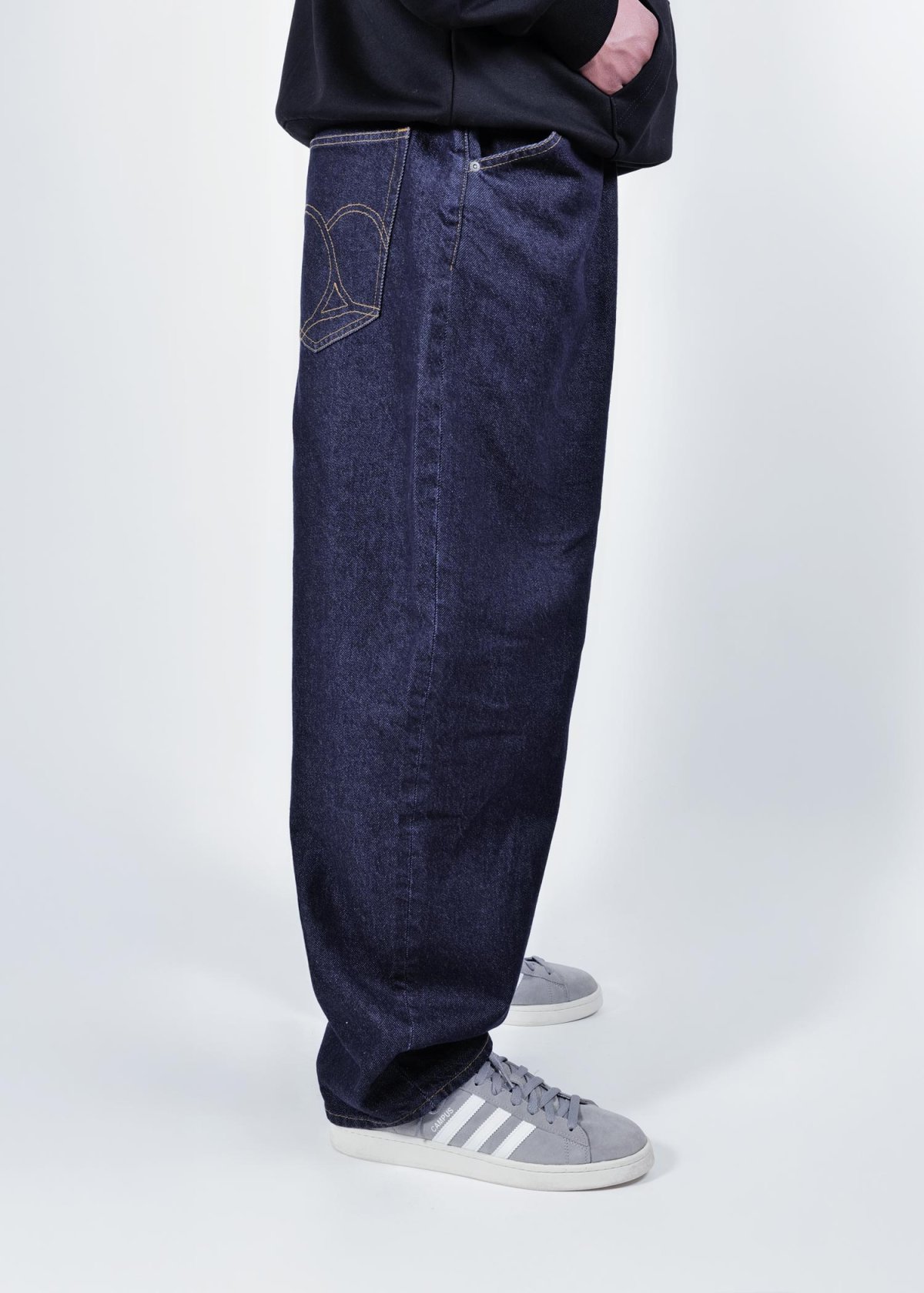 画像8: APPLEBUM(アップルバム) / “Selena” Wide Tapered Denim Pants (One Wash) (8)
