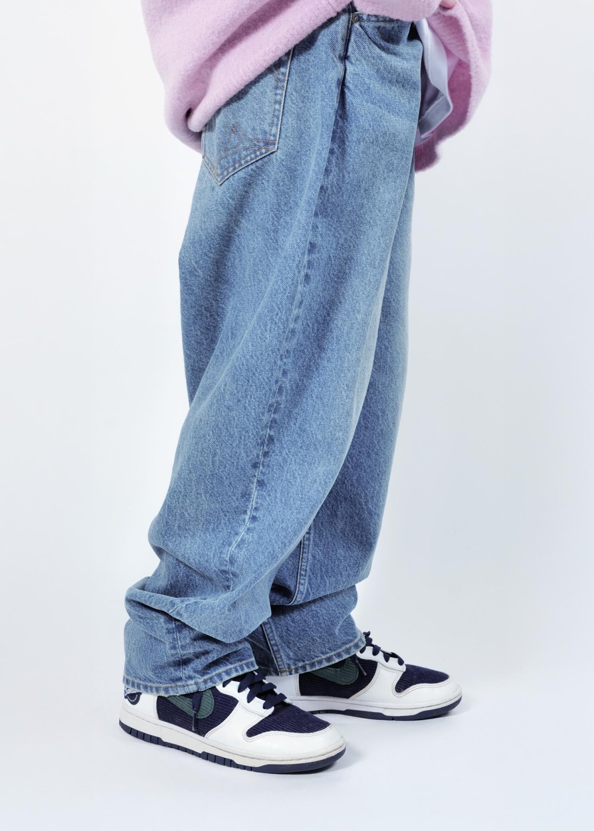画像8: APPLEBUM(アップルバム) / “Selena” Wide Tapered Denim Pants (Damage) (8)
