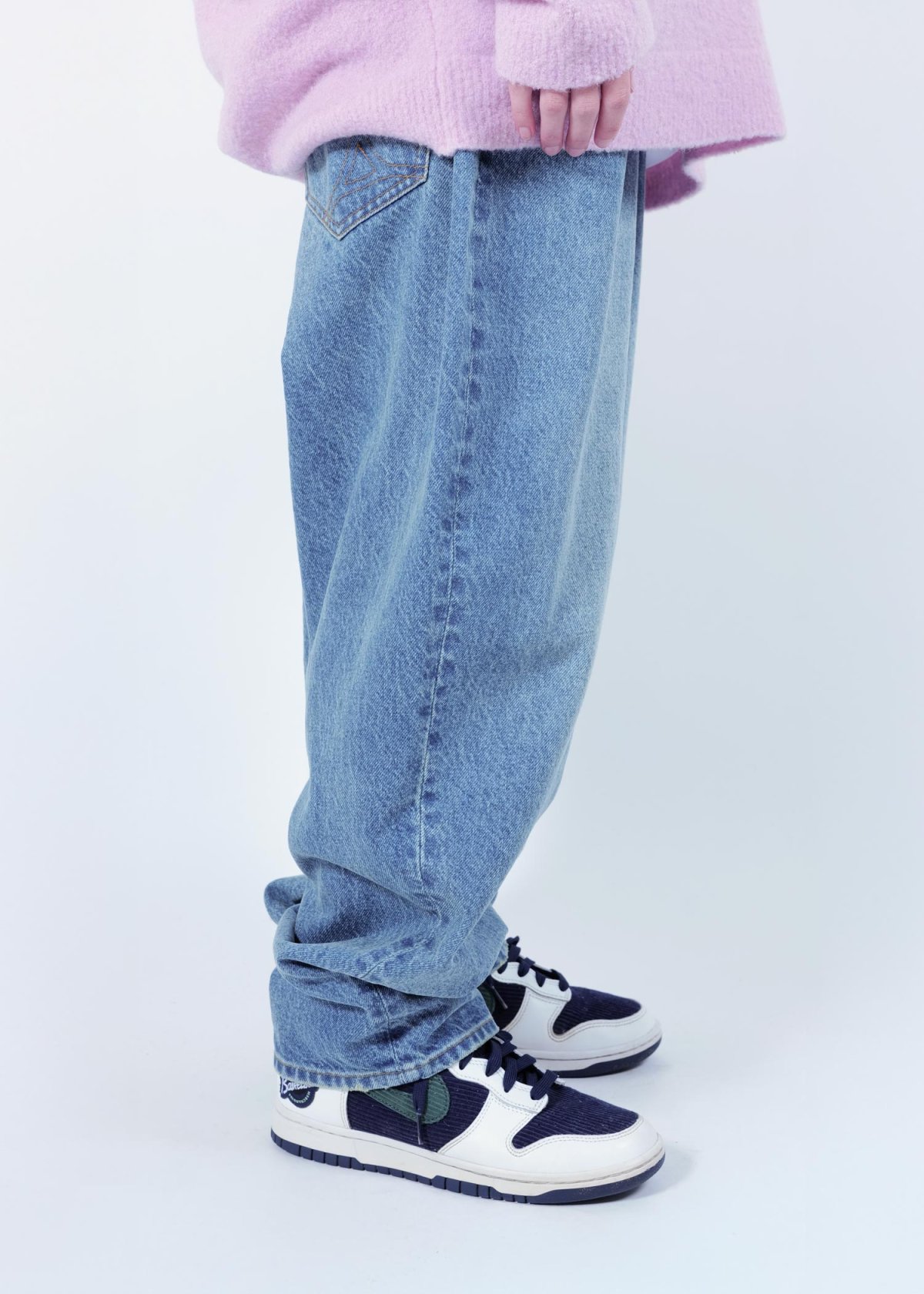 画像7: APPLEBUM(アップルバム) / “Selena” Wide Tapered Denim Pants (Damage) (7)
