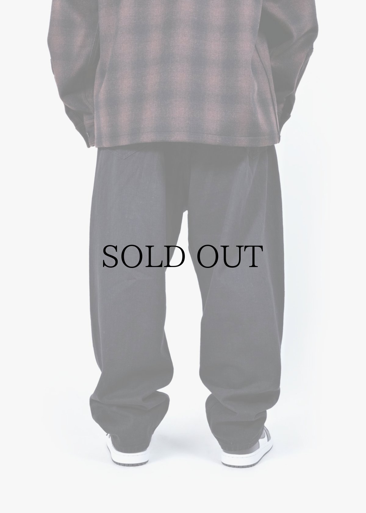 画像7: APPLEBUM(アップルバム) / “Selena” Wide Tapered Denim Pants (Black) (7)