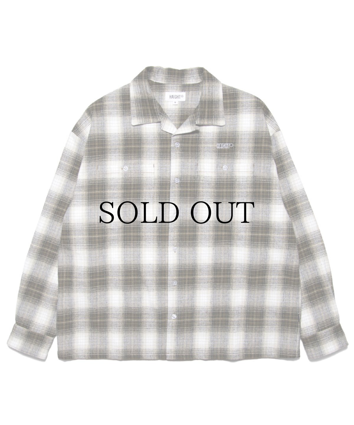 画像3: HAIGHT / OMBRE CHECK OPEN COLLAR SHIRT (3)