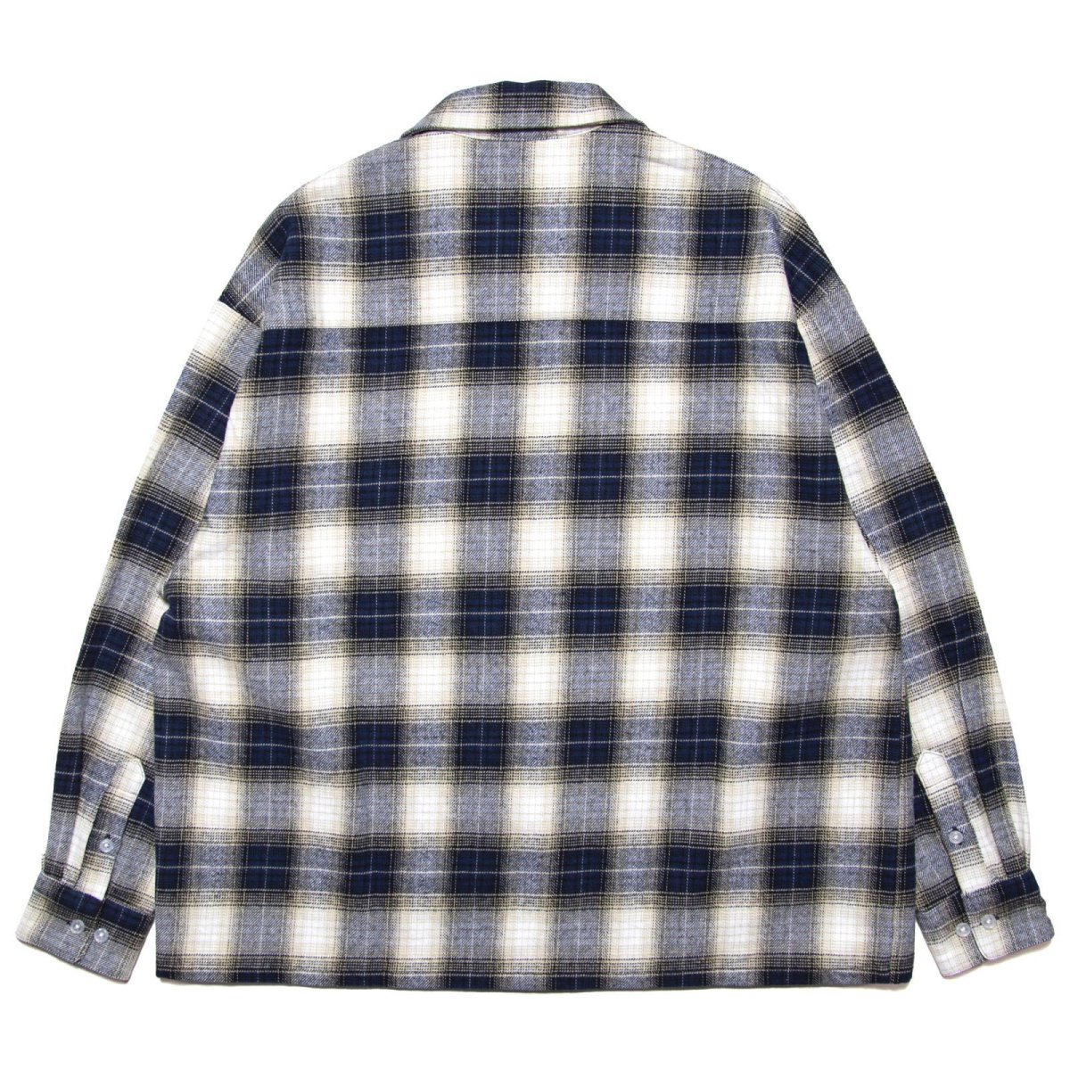 画像4: HAIGHT / OMBRE CHECK OPEN COLLAR SHIRT (4)