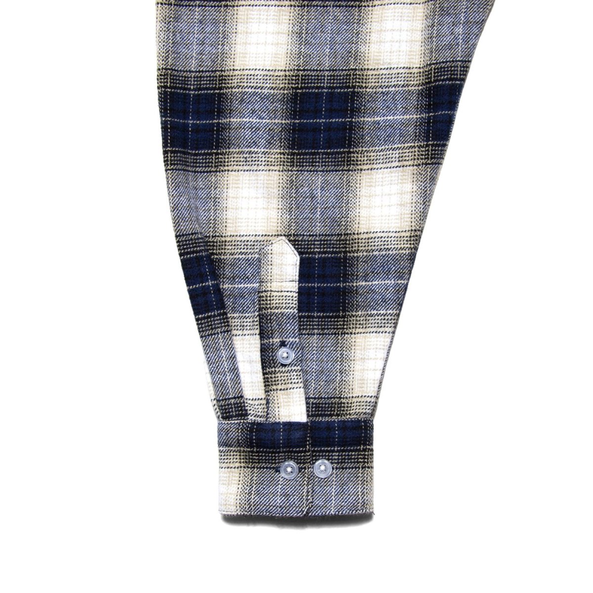 画像8: HAIGHT / OMBRE CHECK OPEN COLLAR SHIRT (8)