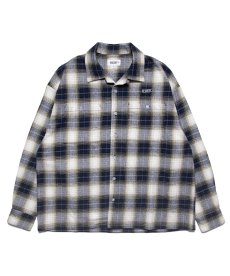 画像2: HAIGHT / OMBRE CHECK OPEN COLLAR SHIRT (2)