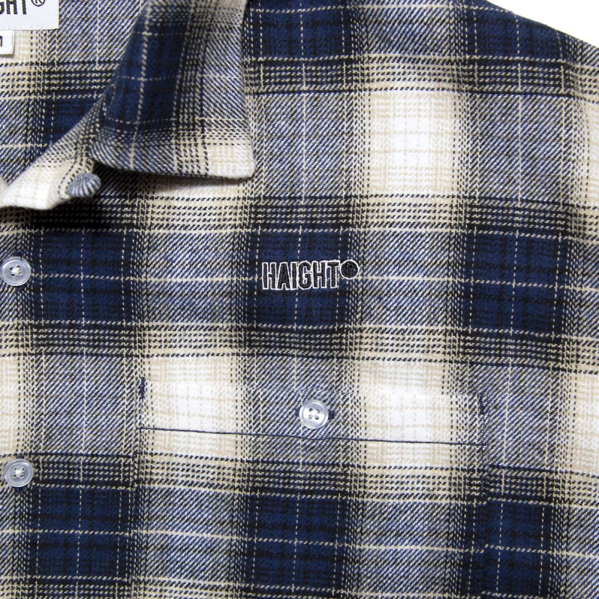 画像6: HAIGHT / OMBRE CHECK OPEN COLLAR SHIRT (6)