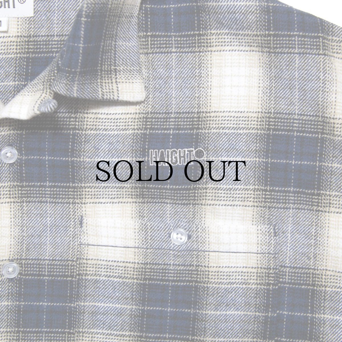 画像6: HAIGHT / OMBRE CHECK OPEN COLLAR SHIRT (6)