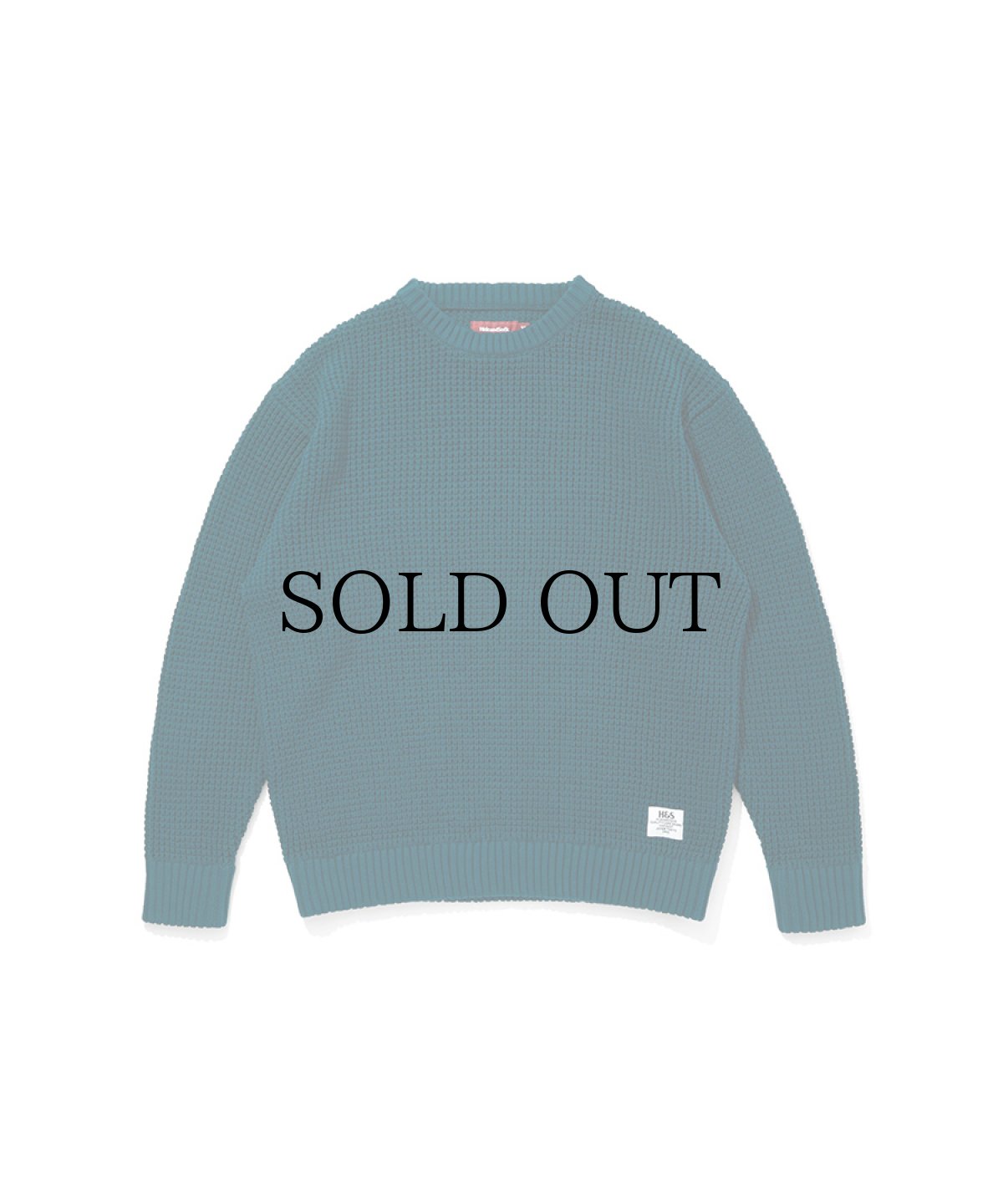 画像1: HIDEANDSEEK(ハイドアンドシーク) / Heavy Waffle Knit Sweater (1)