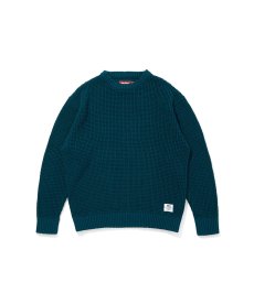 画像2: HIDEANDSEEK(ハイドアンドシーク) / Heavy Waffle Knit Sweater (2)