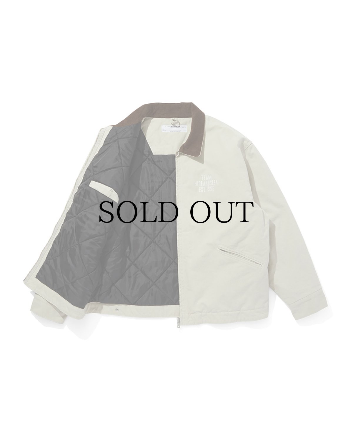 画像6: HIDEANDSEEK(ハイドアンドシーク) / Ox Work Zip Jacket(Washed) (6)