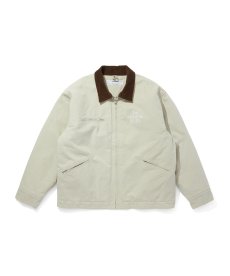 画像2: HIDEANDSEEK(ハイドアンドシーク) / Ox Work Zip Jacket(Washed) (2)