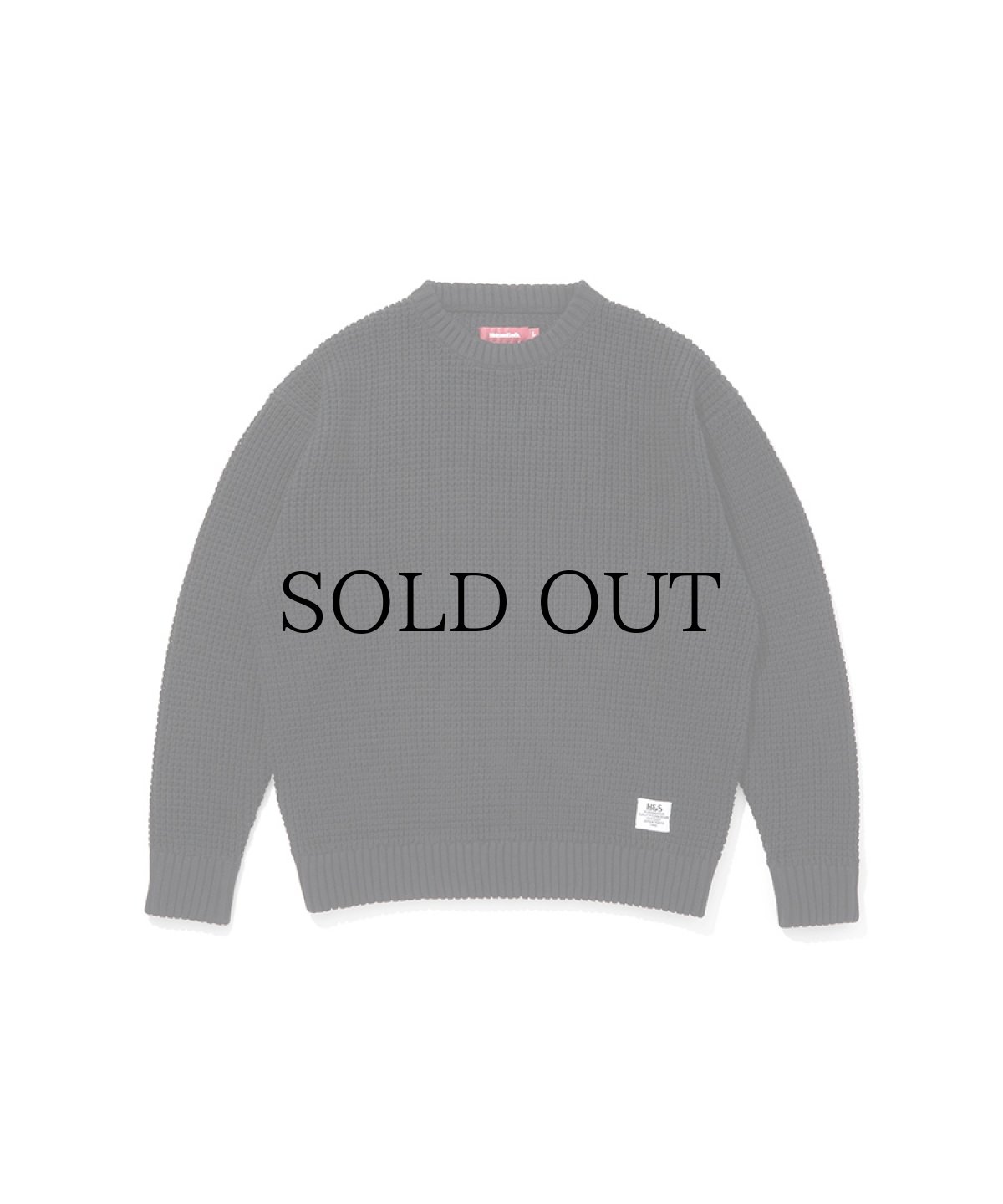 画像2: HIDEANDSEEK(ハイドアンドシーク) / Heavy Waffle Knit Sweater (2)