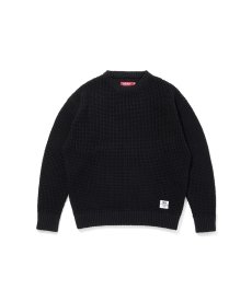 画像1: HIDEANDSEEK(ハイドアンドシーク) / Heavy Waffle Knit Sweater (1)