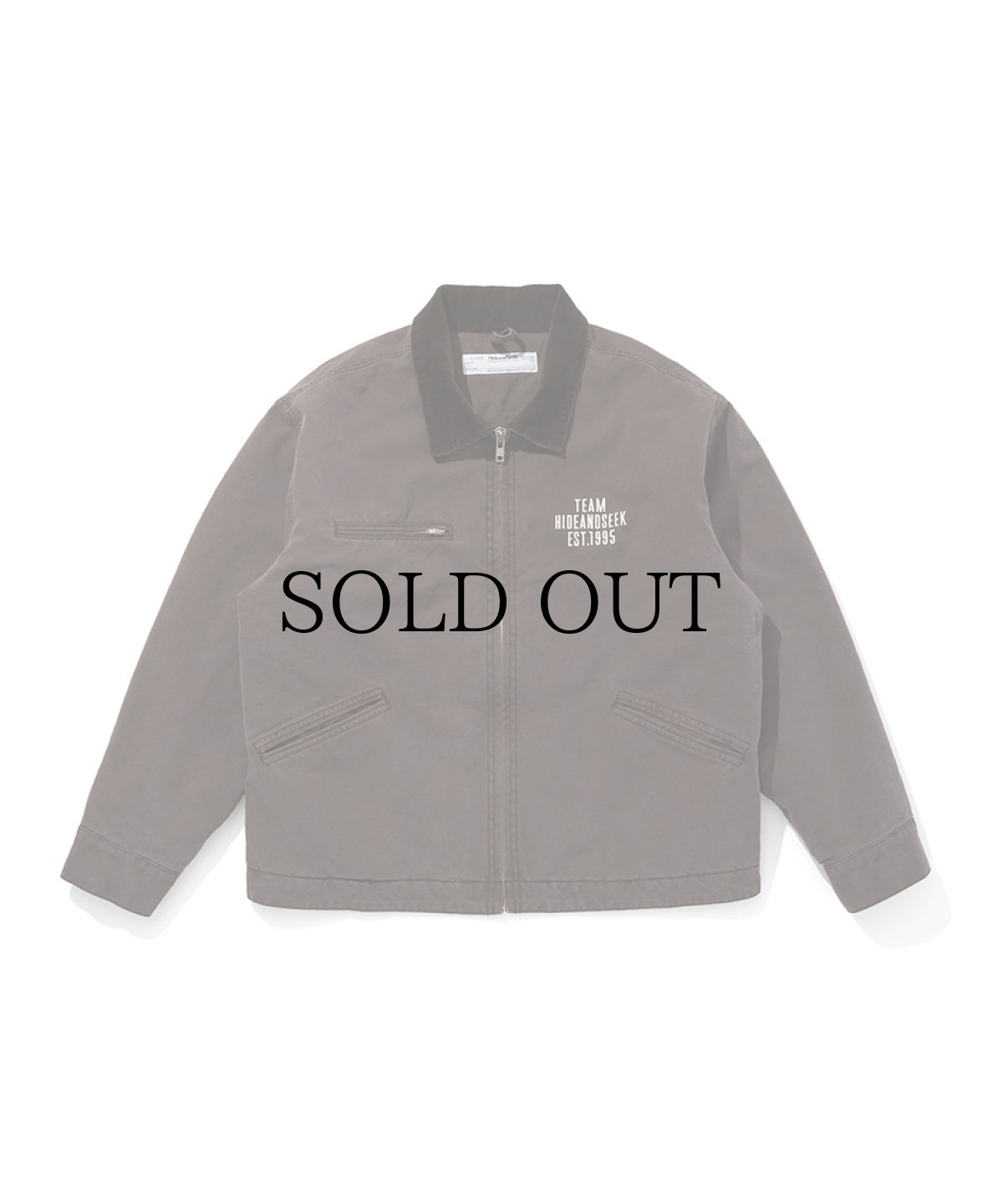画像4: HIDEANDSEEK(ハイドアンドシーク) / Ox Work Zip Jacket(Washed) (4)