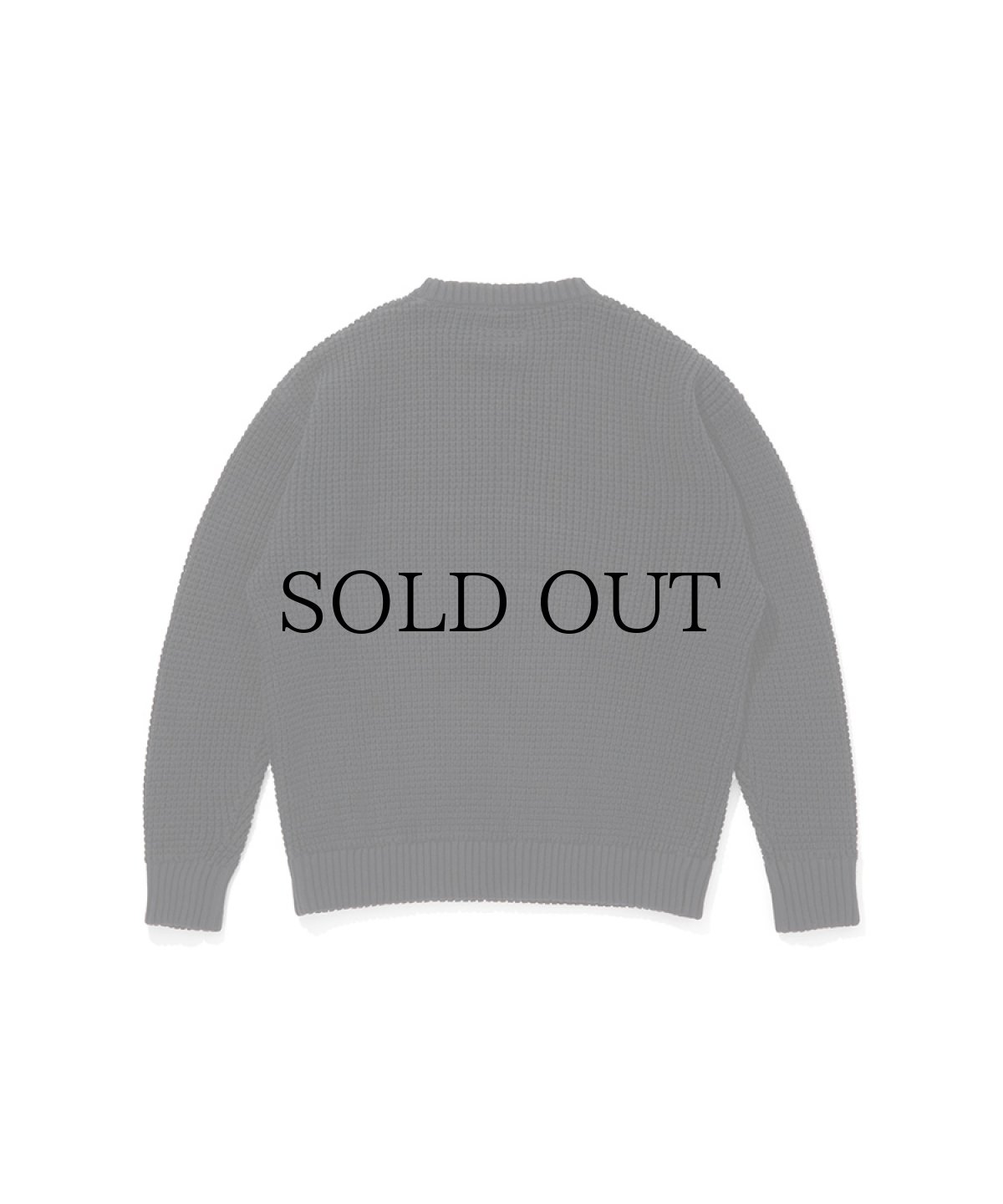 画像3: HIDEANDSEEK(ハイドアンドシーク) / Heavy Waffle Knit Sweater (3)