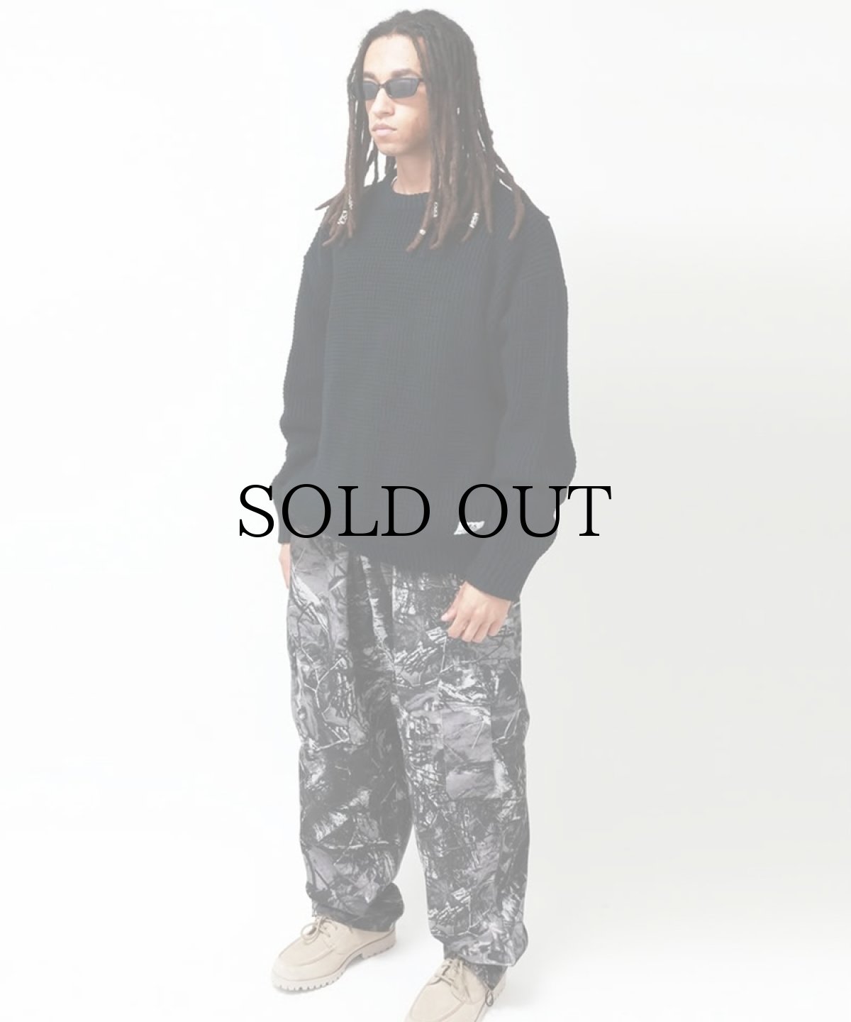 画像4: HIDEANDSEEK(ハイドアンドシーク) / Heavy Waffle Knit Sweater (4)