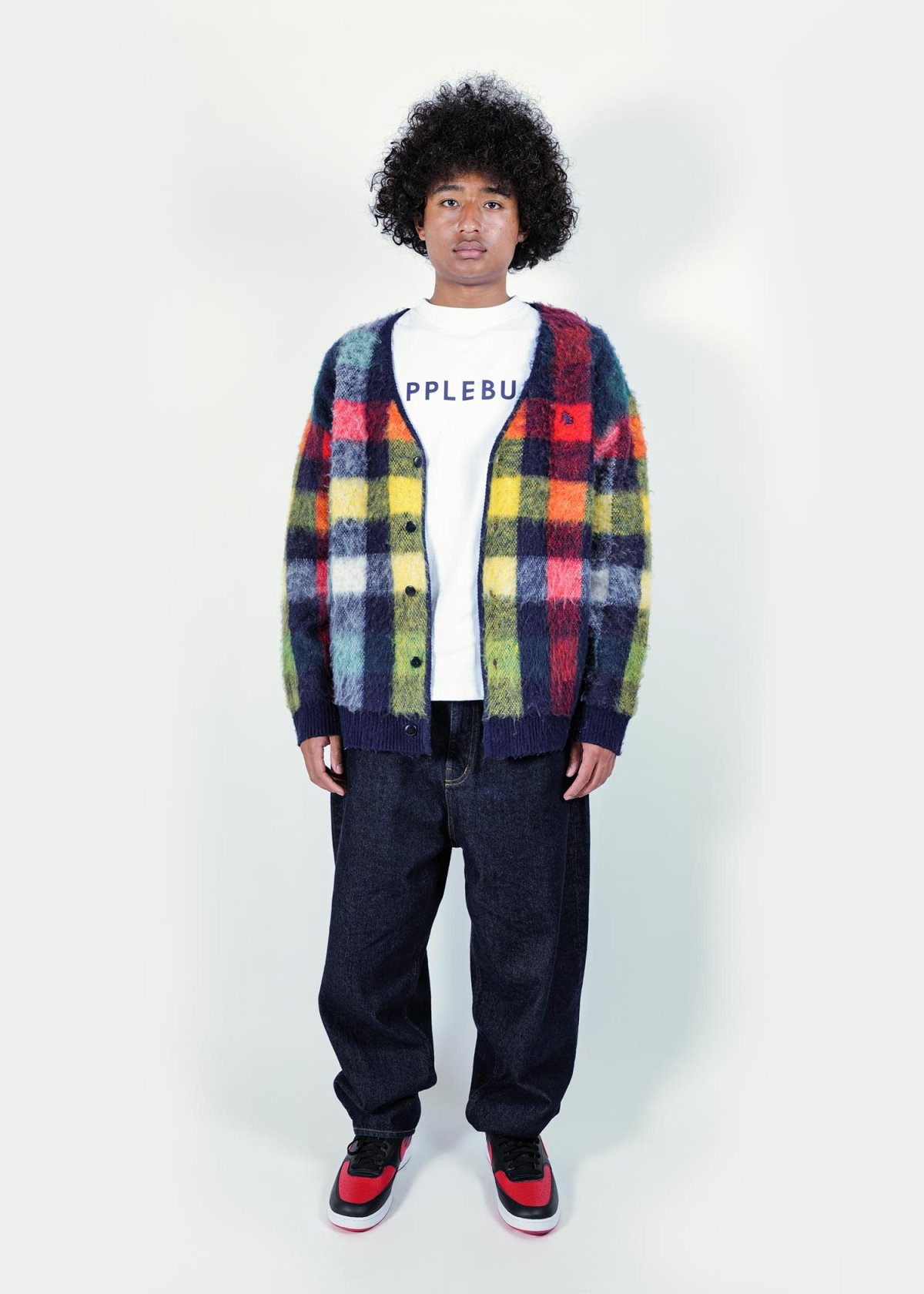 画像5: APPLEBUM(アップルバム) / Check Knit Cardigan (5)