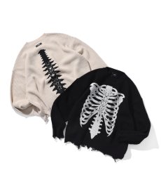 画像1: EL REIGN / TRIBAL BONE DMAGE KNIT (1)
