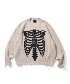 画像3: EL REIGN / TRIBAL BONE DMAGE KNIT (3)