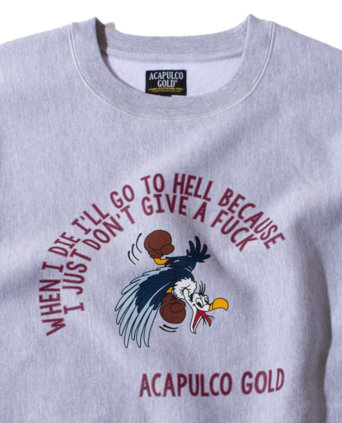 画像5: ACAPULCO GOLD(アカプルコゴールド) / DGAF CREWNECK SWEATSHIRT (5)