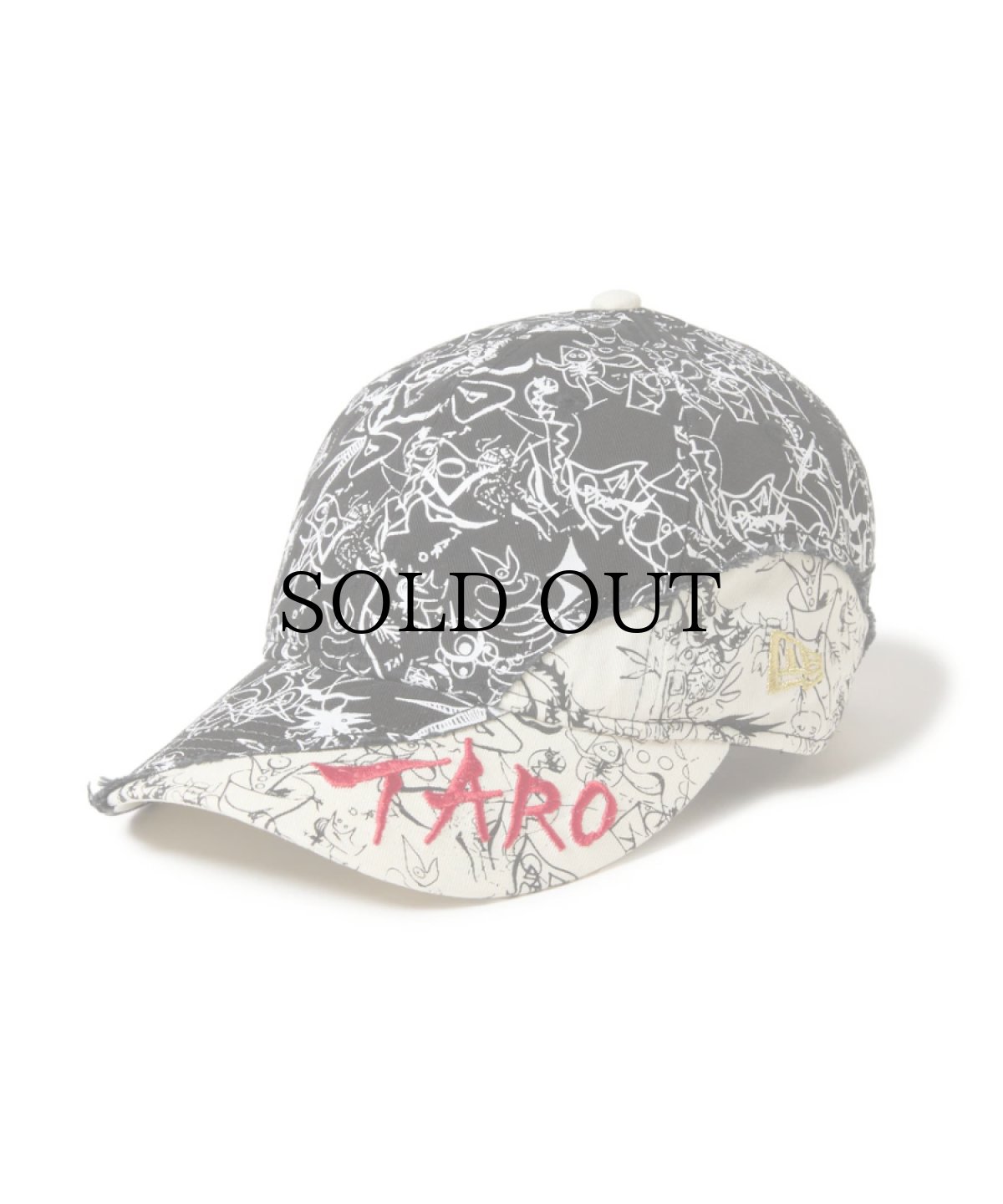 画像1: NEW ERA / 9THIRTY TARO OKAMOTO 岡本太郎 バイザー ブラック/クロームホワイト (1)