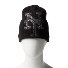画像6: NEW ERA / ベーシック ビーニー Rhinestone ビッグロゴ ニューヨーク・メッツ (6)