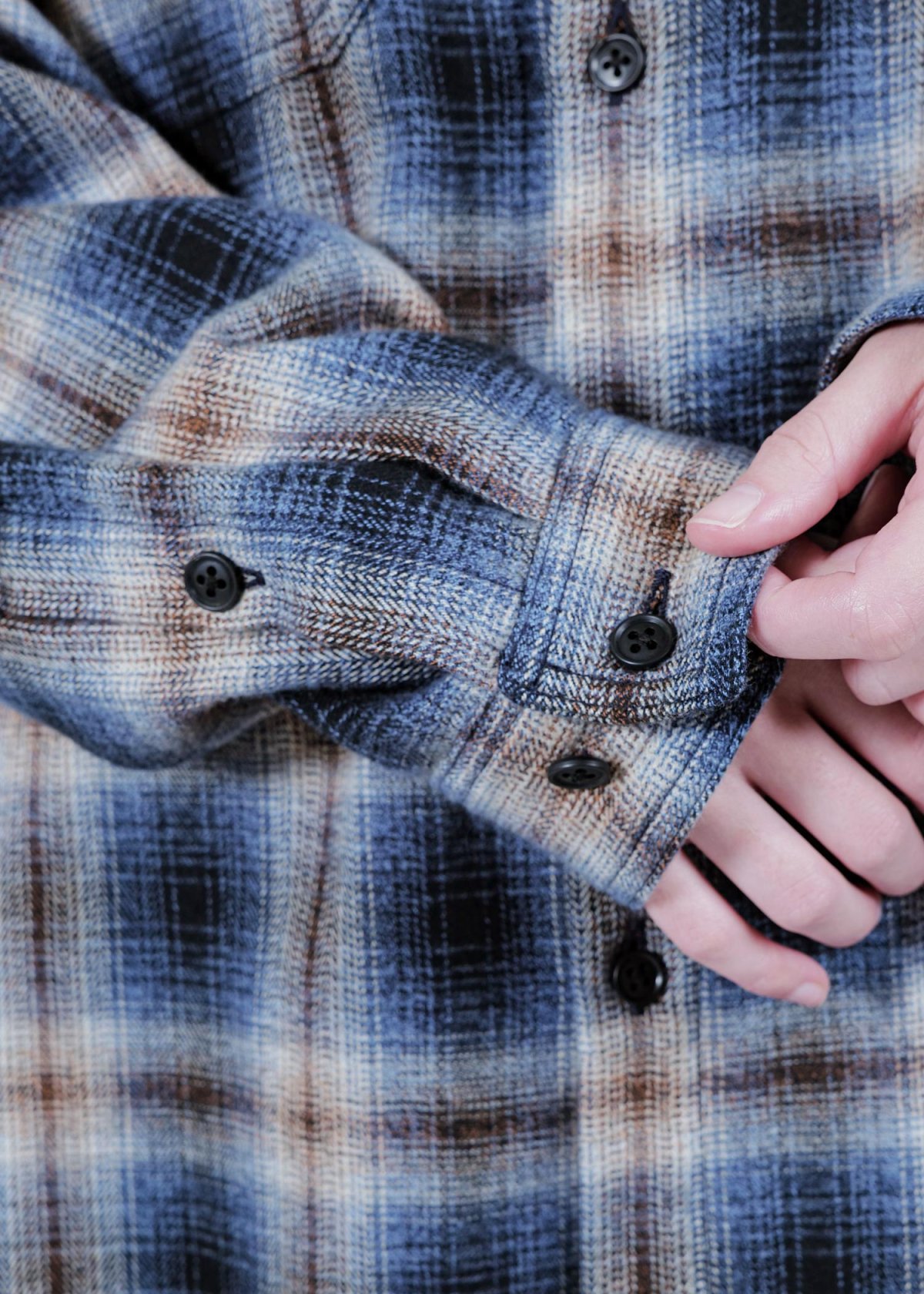 画像3: APPLEBUM(アップルバム) / Melange Check Nel Shirt (3)